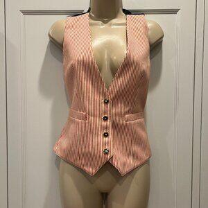 Balenciaga.Paris VTG Pinstripe Red/White Vest. Size  2. $120